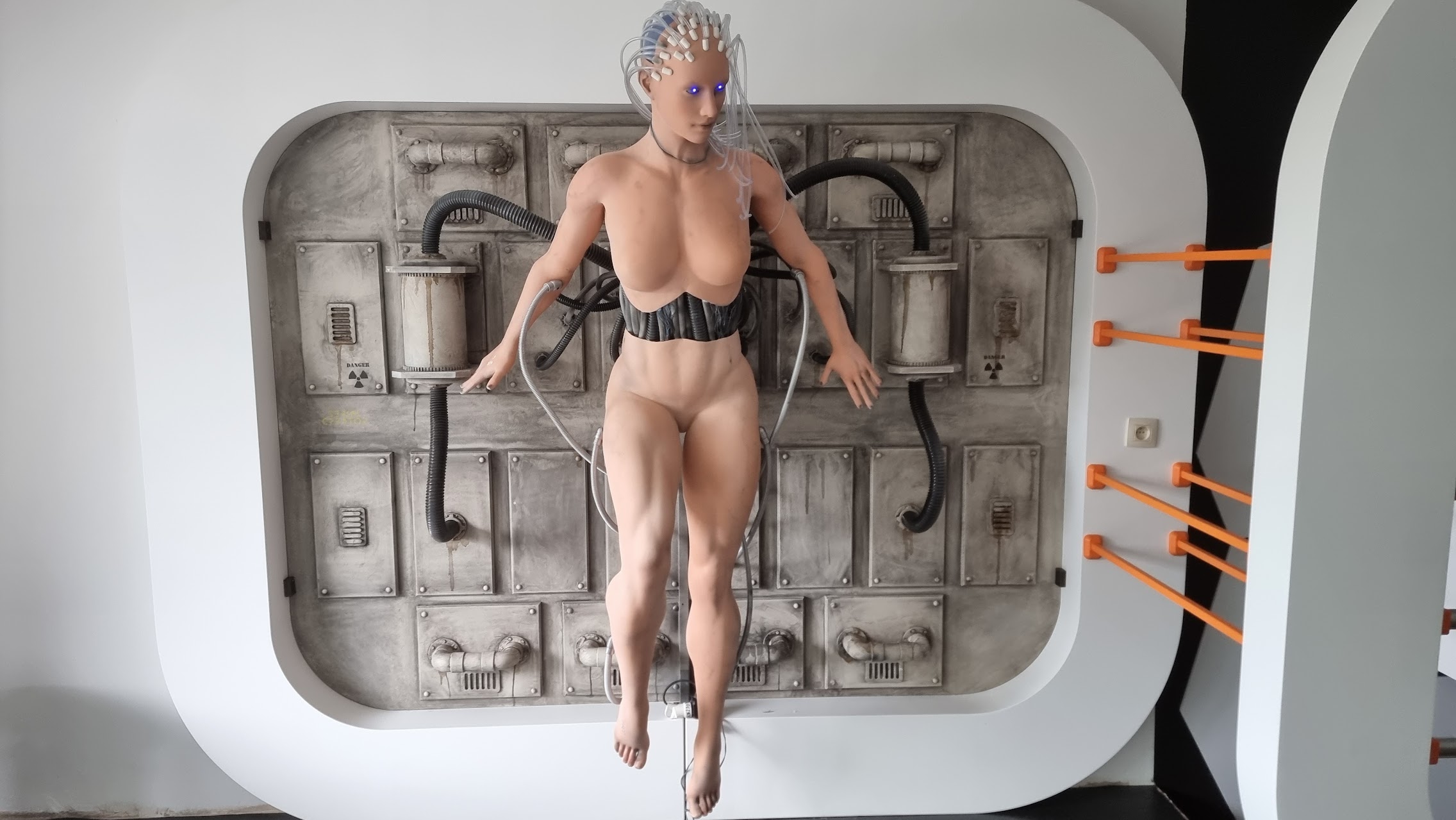 Déco mural girl robot